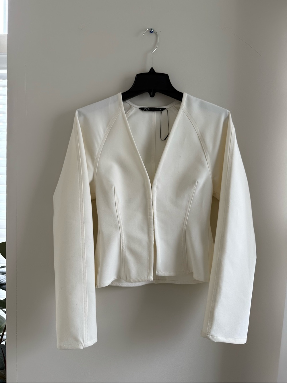 ZARA Structured Zip-Front Jacket-XS- NWOT